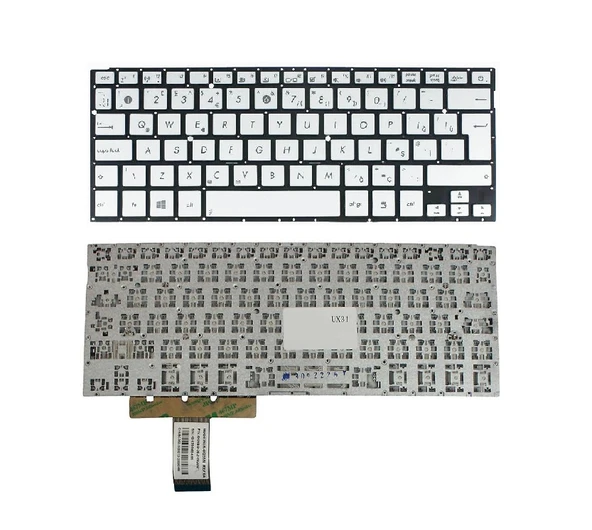 Asus Zenbook UX31KI, UX31L, UX31LA Klavye Silver, Gri TR ürün görseli 1