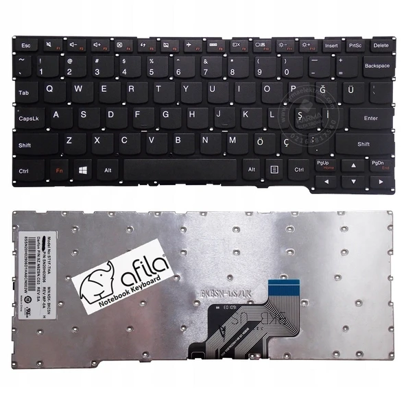 Lenovo ideaPad Yoga 300-11IBR 80M1 Notebook Klavyesi (Siyah - TR) ürün görseli 1