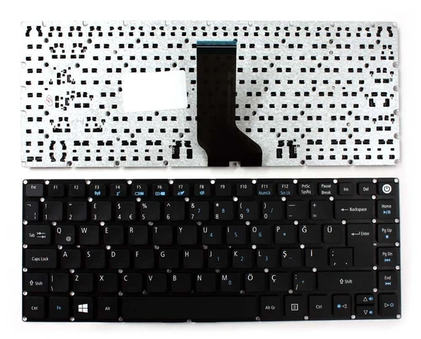 Acer Aspire EE5-491G E5-473 Notebook Klavyesi - Siyah - TR ürün görseli 1