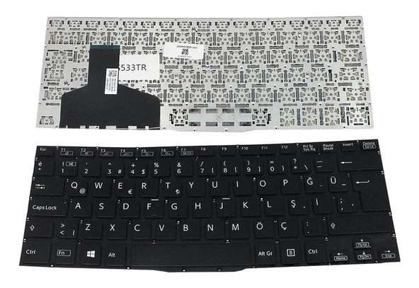 Sony Vaio SVF13N2M2E, SVF13N2X2R, SVF13N2Y2E, SVF13N2Y9E Klavyesi (Siyah TR) ürün görseli 1