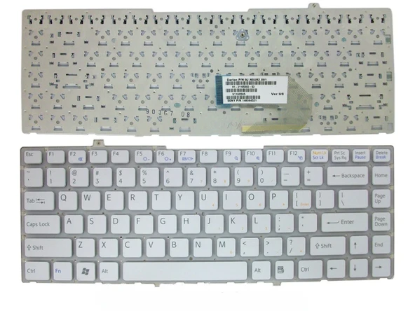 Sony Vaio VGN-FW398Y/H Notebook Klavyesi (Beyaz TR) ürün görseli 1
