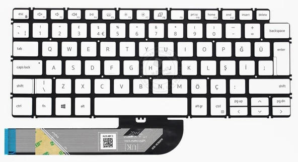 Dell inspiron P130G002 Notebook Klavyesi Işıklı Silver Gri TR ürün görseli 1