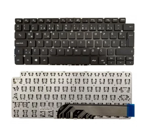 Dell Latitude P129G001 Notebook Klavyesi Siyah TR - Resim 2