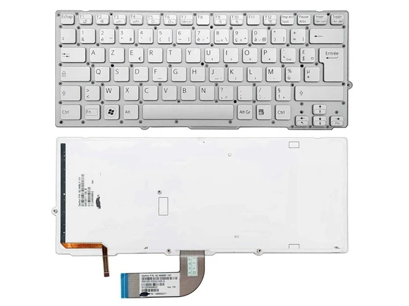 Sony VPC-SD VPCSD1S3C Notebook Klavyesi - Silver - TR - Işıklı ürün görseli 1