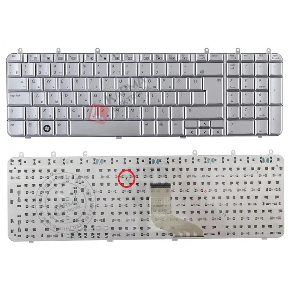 Hp Pavilion DV7-1010EG Notebook Klavyesi - Silver - TR ürün görseli 1