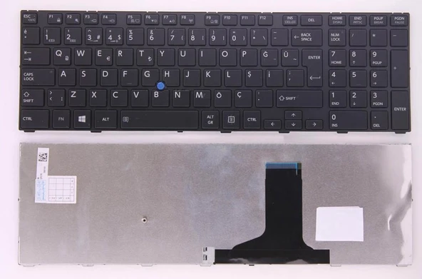 Toshiba Tecra W50-A W50-A-118 Notebook Klavyesi - Siyah - TR ürün görseli 1