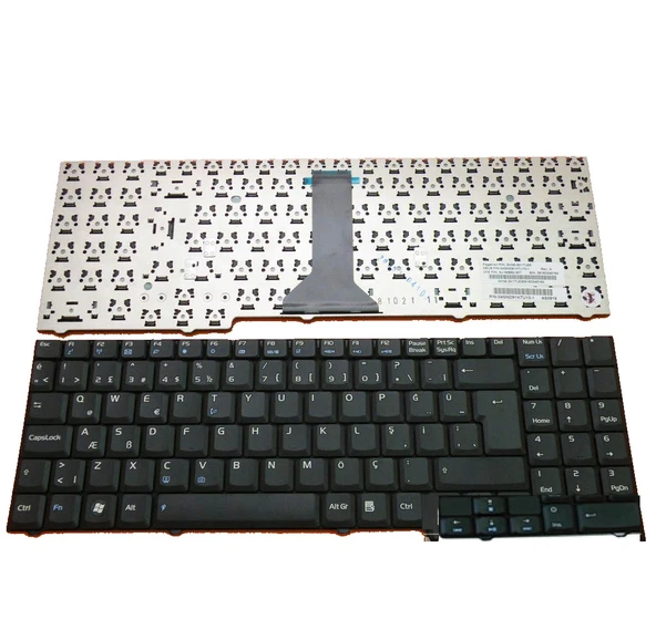 Asus M51V, M51Va, M51Vr Notebook Klavye / Siyah - TR ürün görseli 1
