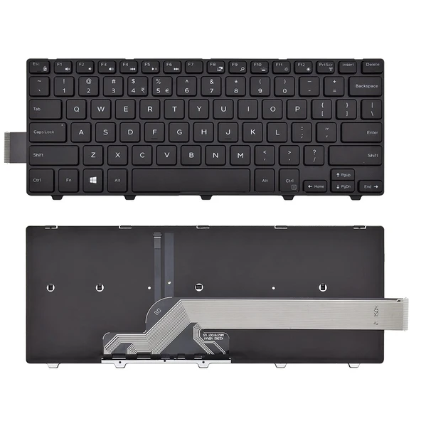 Dell inspiron 14 5000 5451 Notebook Klavyesi - Siyah - TR ürün görseli 1