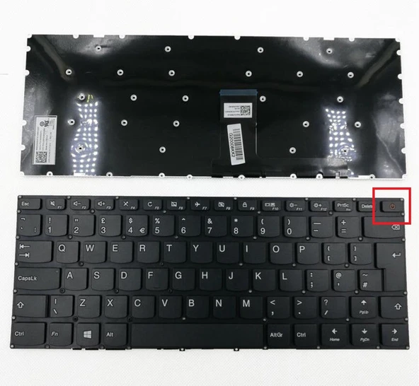Lenovo ideapad V110­-14IAP Notebook Klavyesi - Siyah - TR ürün görseli 1