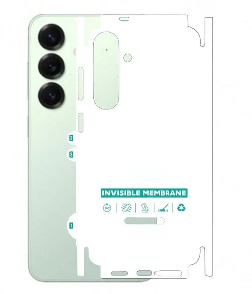 Samsung Galaxy S25 Plus ile Uyumlu PARLAK TPU Arka Kaplama 360 ürün görseli 1