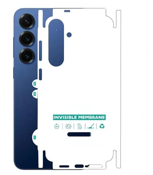 Samsung Galaxy S25 5G ile Uyumlu PARLAK TPU Arka Kaplama 360 ürün görseli 1