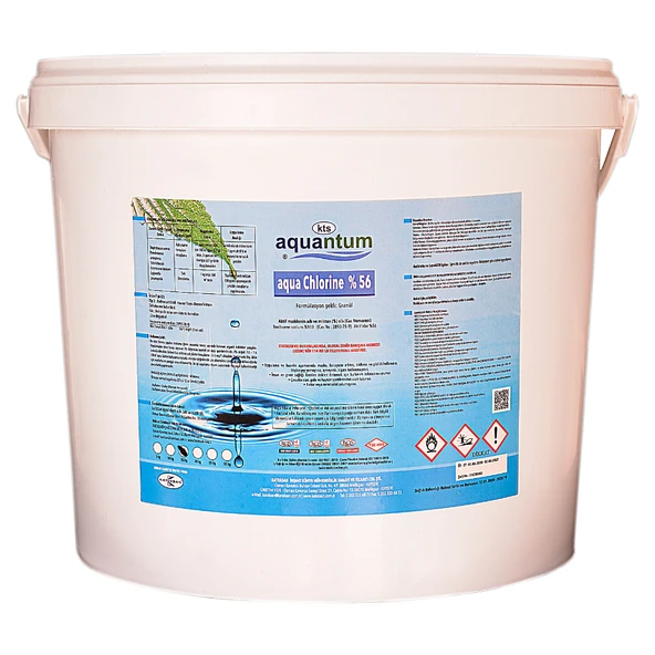 Aquantum 10 Kg %56 Aktif Granül Klor - %56 Chlorine Granular-ToptancıyızBiz ürün görseli 1