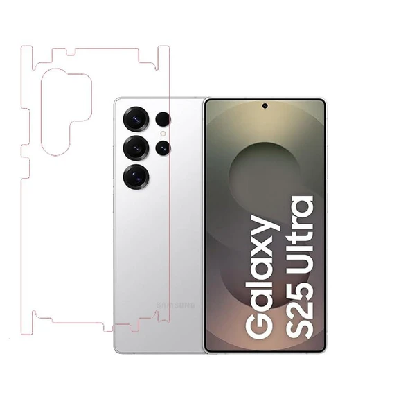 Samsung Galaxy S25 Ultra ile Uyumlu PARLAK TPU Arka Kaplama 360 ürün görseli 1