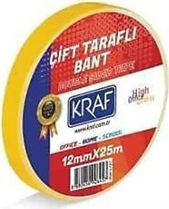 KRAF BANT CIFT TARAFLI  12mmx5m 1 LI KOPUKLU ürün görseli 1