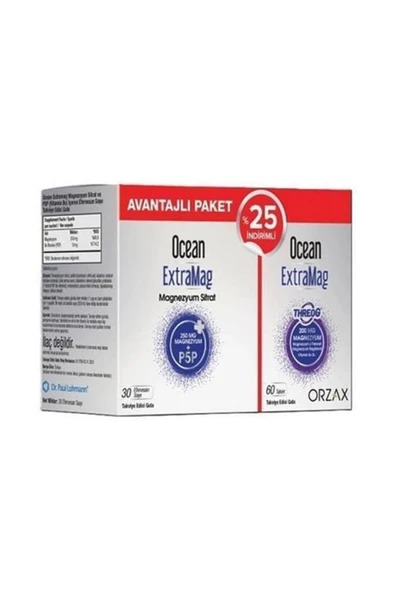 Ocean Extramag 30 Saşe + Ocean Extramag Threog 60 Tablet ürün görseli 1