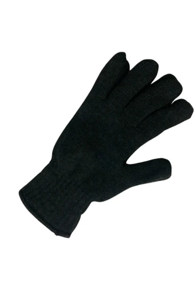 Unisex Siyah Termal Kışlık Kaliteli Polar Eldiven - Resim 2