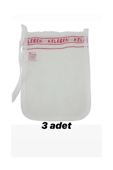 KELEBEK KALIN KESE 3'LÜ SERT HAMAM KESE GELİN KESESİ ürün görseli 1