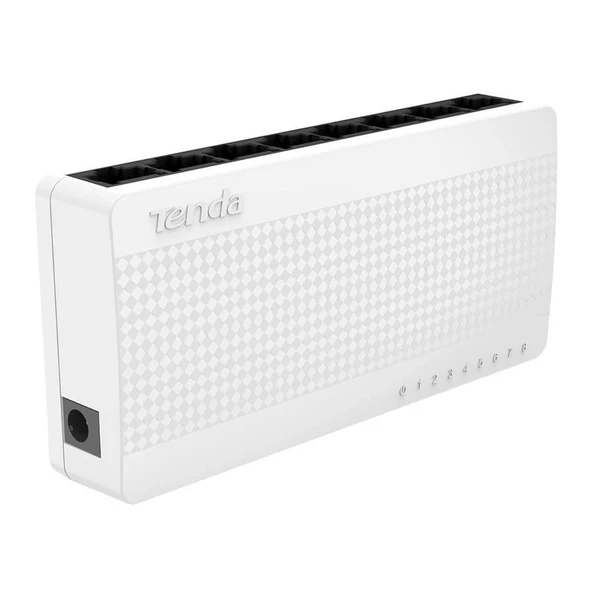 Tenda S108 8 Port 10/100 Mbps Switch Plastik Kasa ürün görseli 1