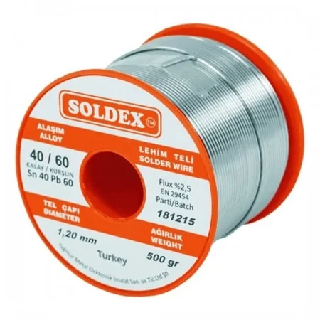 Soldex 40-60 Lehim Teli 500 Gr 1.2 mm ürün görseli 1