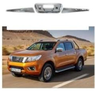 Nissan Navara Uyumlu 2016 Sonrası Bagaj Kapağı Kaplama Abs (Plastik) Krom ürün görseli 1