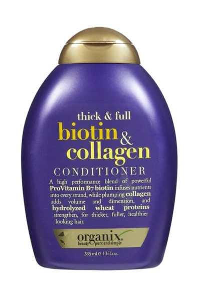OGX Saç Kremi Dolgunlaştırıcı Biotin & Collagen Bakım 385 ml ürün görseli 1