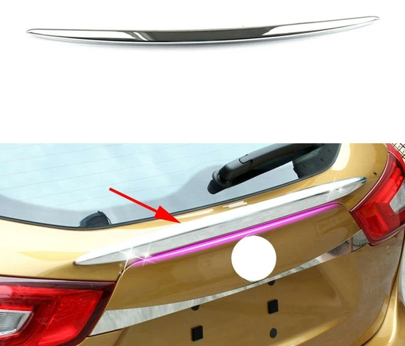 Nissan Qashqai Uyumlu 2014 2020 Bagaj Çıtası Krom Parça ürün görseli 1