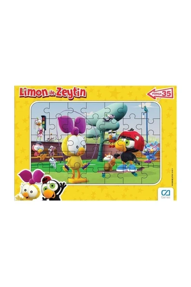 CA Games Limon Ile Zeytin 35 Parça Frame Puzzle ürün görseli 1