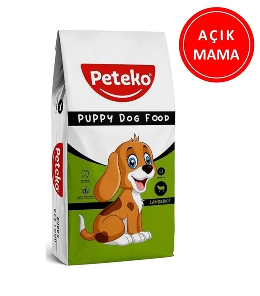 Peteko Puppy Kuzulu Yavru Köpek Maması 1 Kg AÇIK ürün görseli 1
