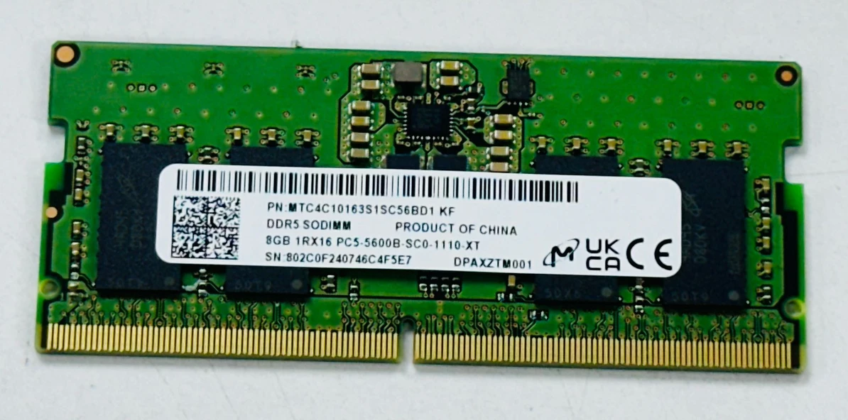 PTTAVM: Sk Hynix 8gb 4800mhz Ddr5 Notebook Ram