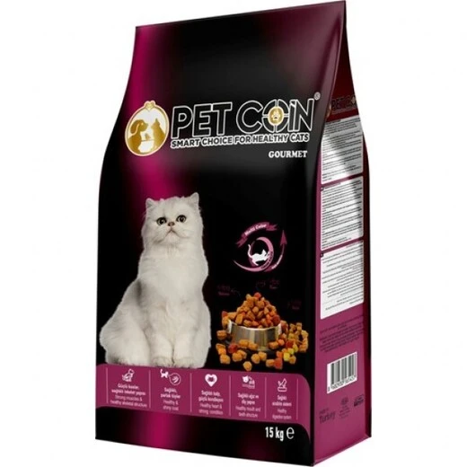 PETCOIN GURME MULTİCOLOR KEDİ MAMASI 15KG ürün görseli 1