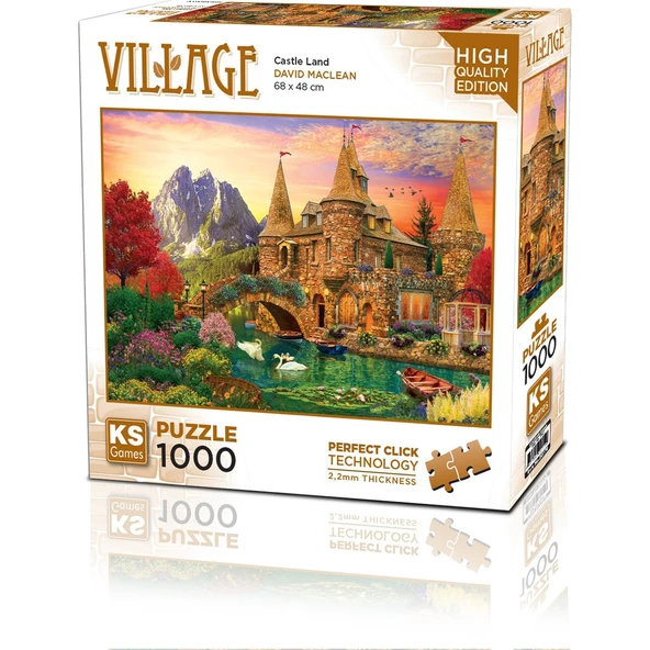 Ks Games Puzzle Village Castle Land 1000 Parça K.20779 7790 ürün görseli 1