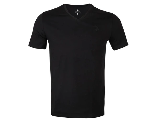Lumberjack 5Fx CT106 Basic V Neck Tişört Siyah Erkek Kısa Kol Tişört 101939415 ürün görseli 1