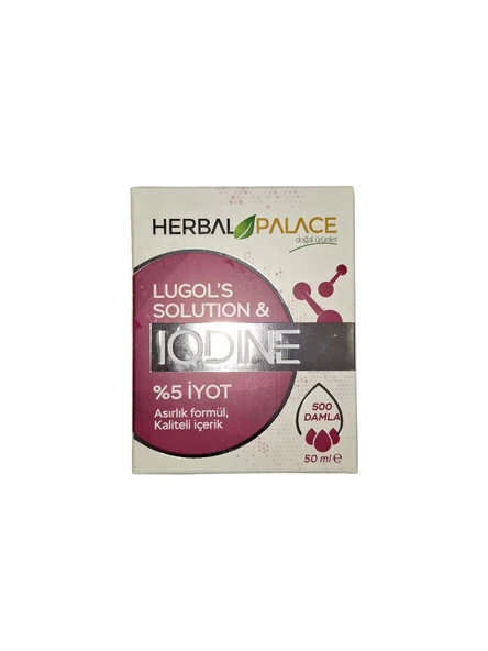 Herbal Palace İyot damla 50 ml - 500 damla IODINE ( Alman Hammaddeli ) ürün görseli 1