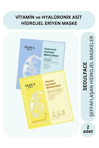 Dermal Vitamin ve Hiyalüronik Asit Özlü Hydrojel Şeffaflaşan Eriyen Maske 34g 2 Adet ürün görseli 1