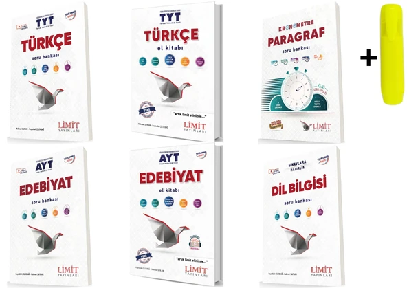 Limit Yayınları Tyt Türkçe Ayt Edebiyat Konu Soru Seti 6 Kitap ürün görseli 1