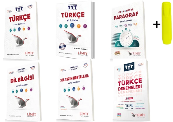 Limit Yayınları Tyt Türkçe Konu Soru Deneme Seti 6 Kitap ürün görseli 1