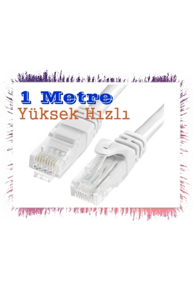 Eternet Kablosu - Modem Pc Bağlantı Kablosu 1 Mt. ürün görseli 1