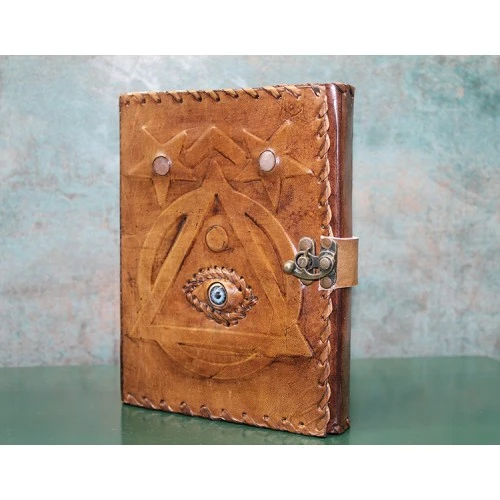 Periboia Taşlı Deri Defter Model 4 ürün görseli 1