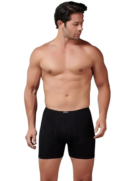 Gümüş Erkek Bambu İnce Bel Elastan Boxer 8007 - Resim 4