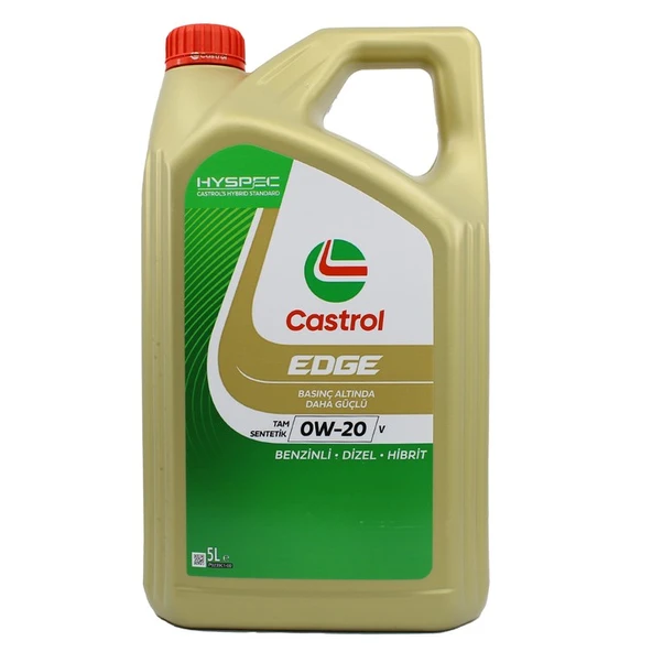 Castrol Edge 0W20 V 5 Lt Motor Yağı ürün görseli 1