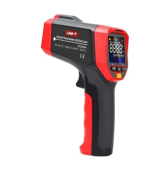 Ceta Industrial Thermometer With Dual Laser Unit UT302D+ Infared Thermometer -32° / + 1100° ürün görseli 1