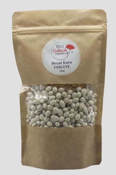 Bolu Gelincik Hanımeli Beyaz Kuru Fasulye 500gr ürün görseli 1