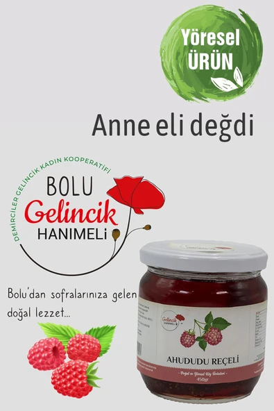Bolu Gelincik Hanımeli Ahududu Reçeli 450gr ürün görseli 1