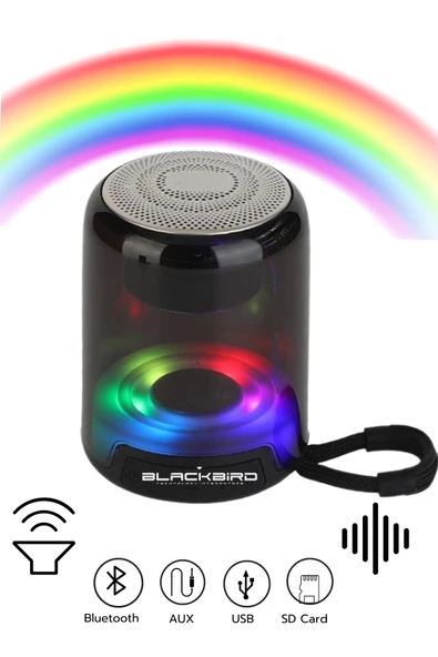 Acl Acs-9 Mini Taşınabilir Rgb Led Ses Topu Bluetooth Hoparlör ürün görseli 1