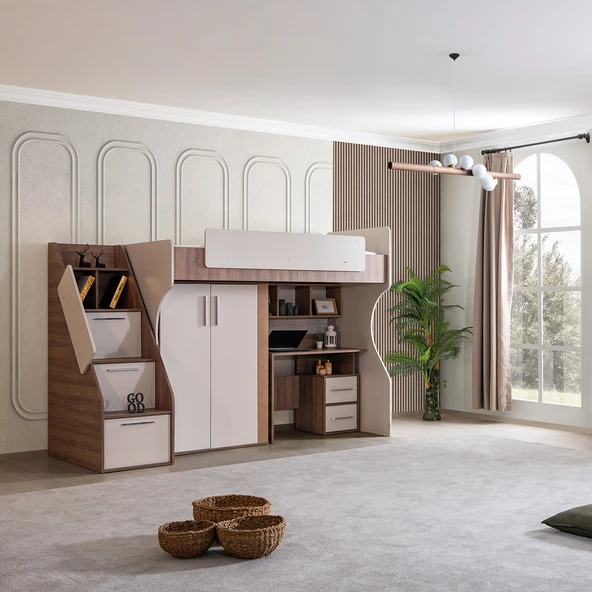 Ranza, Milano Dolaplı Çalışma Masalı Modern Ranza ürün görseli 1