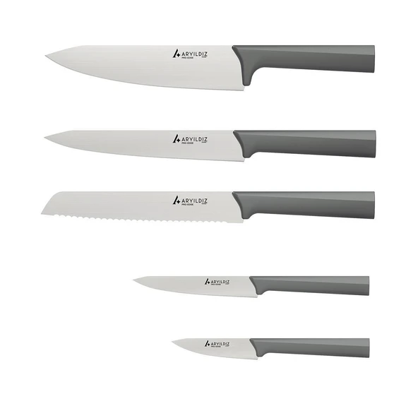 ARYILDIZ PRO-EDGE BLOK BIÇAK SET 6 PRÇ 257876 - Resim 4