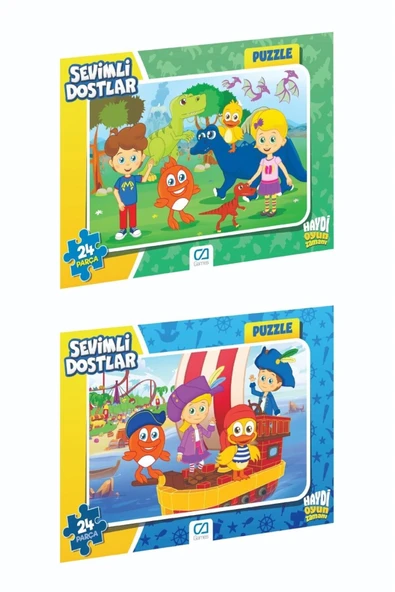 CA Games Sevimli Dostlar Frame Puzzle 24 Parça Set ürün görseli 1