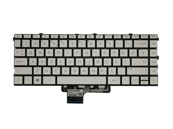 HP Spectre x360 13-aw2009nn Notebook Klavye - Tuş Takımı / Silver - TR - Backlit ürün görseli 1