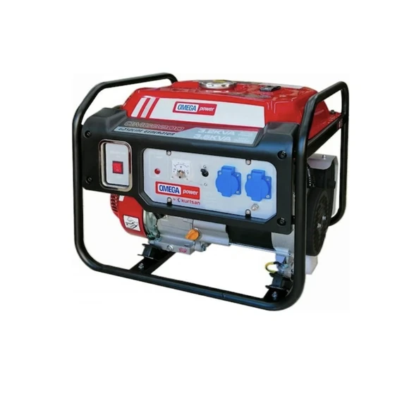 Omega Omg 3200 Monofaze Ipli 3.5 Kva Benzinli Jeneratör ürün görseli 1