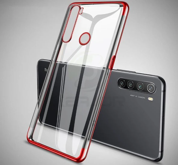 Realme 5İ/6İ/C3 Kılıf İnce Köşeleri Renkli Şeffaf Silikon ürün görseli 1